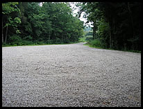 parking area at Knop Lake