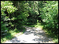 path to river at Reservoir Spillway