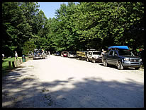 parking area at Wildcat Park Access Site