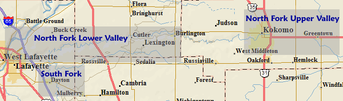 Wildcat Creek overview map