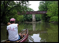 bridge before Crystal Street Dam