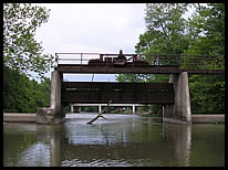 approaching "Guillotine Dam"